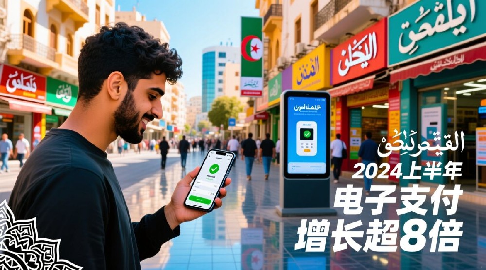 :阿尔及利亚电子支付金额上半年增长逾8倍