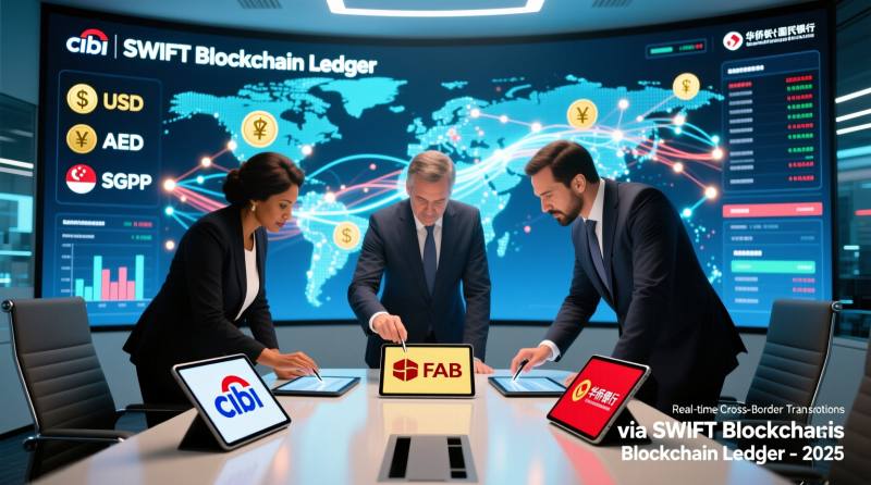 花旗银行与FAB和华侨银行合作 完成Swift区块链账本实时跨境交易