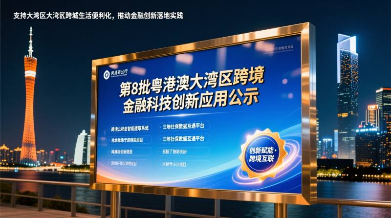 央行公示第8批粤港澳大湾区跨境金融科技创新应用，关注跨境公积金提取等领域