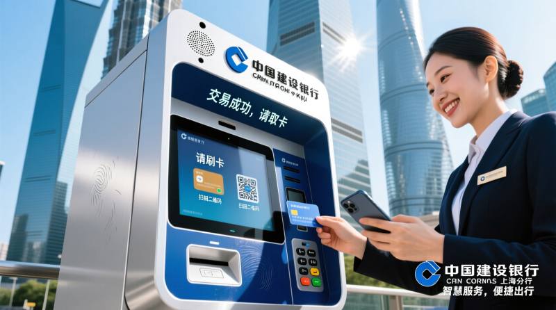 建行上海市分行推出卡码一体机，集碰卡、扫码、语音播报于一身