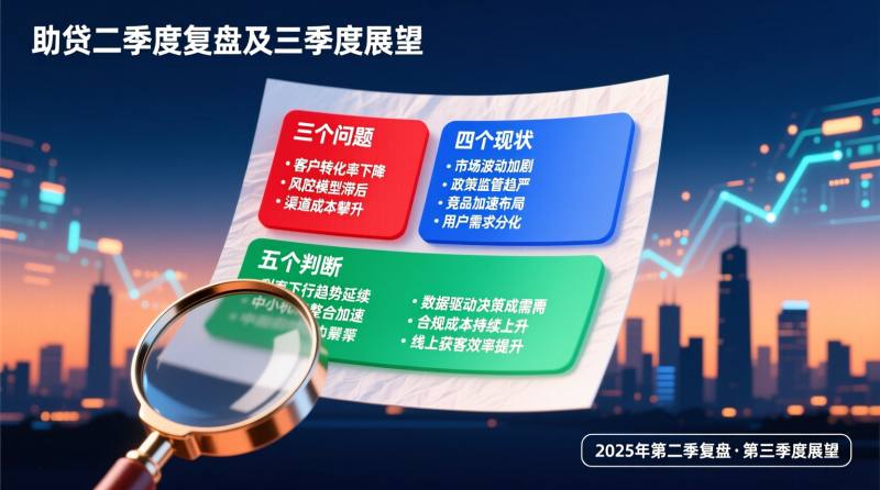 助贷二季度复盘及三季度展望:三个问题、四个现状、五个判断