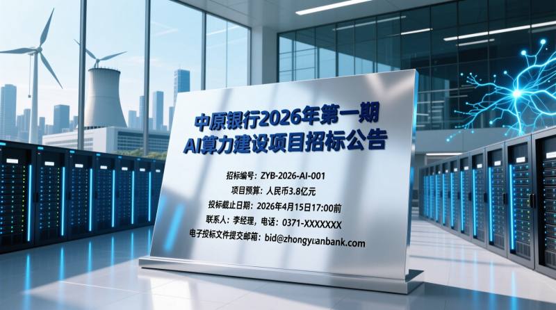 中原银行2026年第一期AI算力建设项目招标公告
